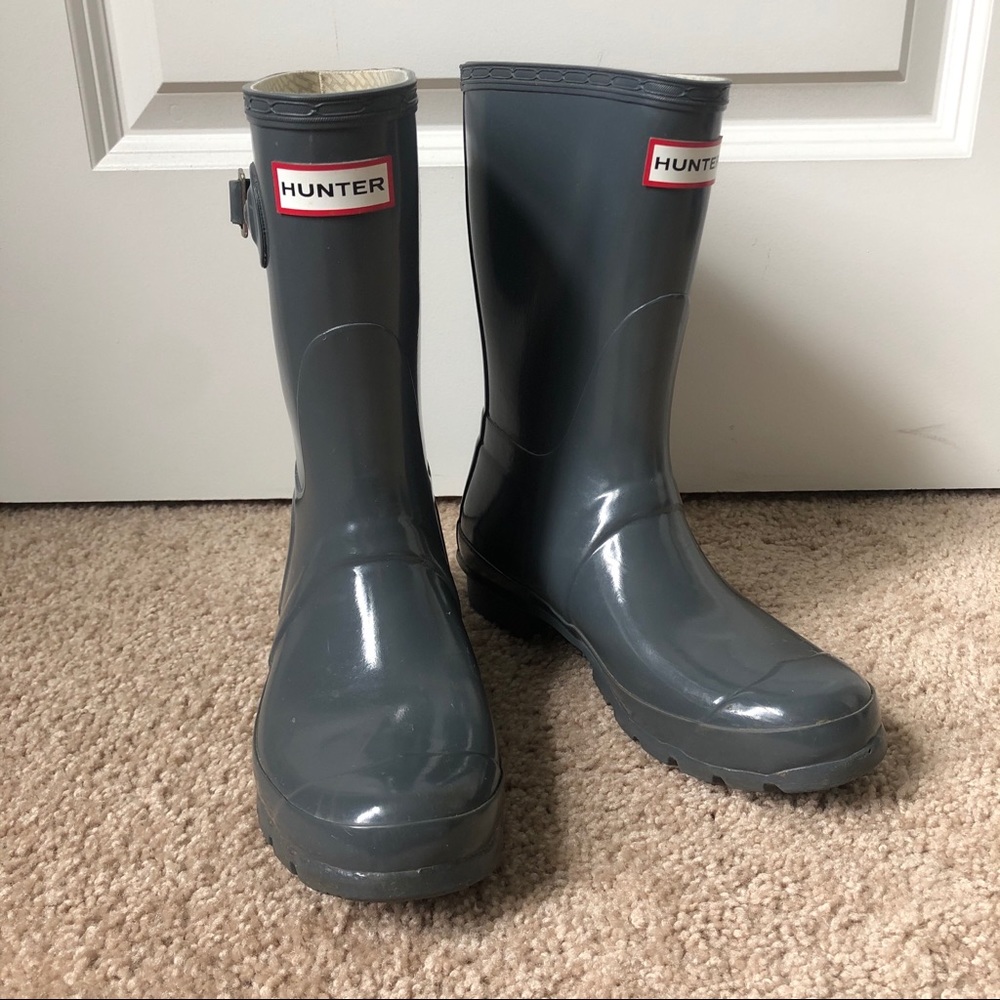 Hunter original short glossy boot
